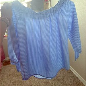 an off shoulder long sleeve